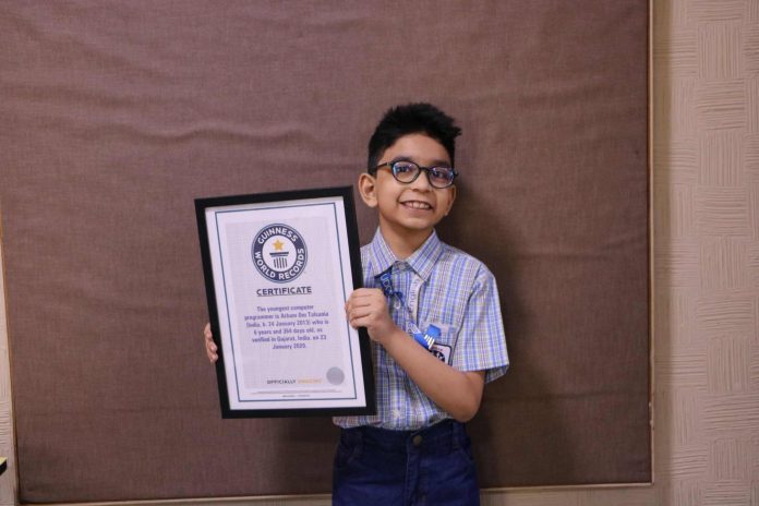 Arham Om Talsania creates Guinness World Record World’s Youngest Computer Programmer